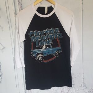 Florida Georgia Line Raglan 3/4 Sleeve Graphic Tee